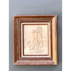 Vintage Ink and Watercolor Sketch