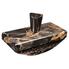 Ink Blotter d'epoca, inglese, marmo, accessorio da scrivania, fermacarte, Art Deco