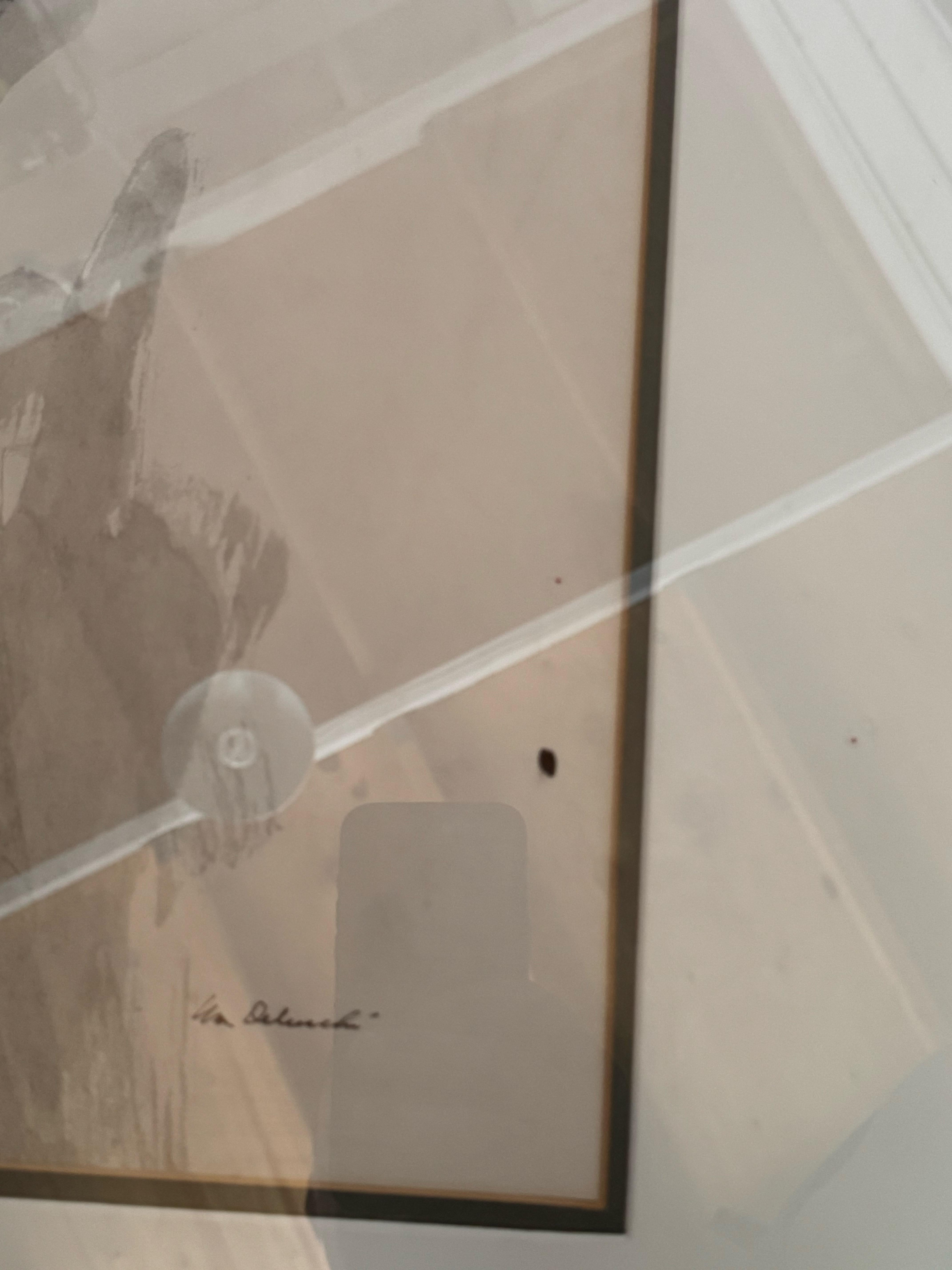 Disegno a inchiostro d'epoca di una figura maschile nuda In condizioni buone in vendita a San Carlos, CA