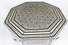 Vintage Inlaid Damascus Mother-of-Pearl Coffee Table, Mid-20th Century