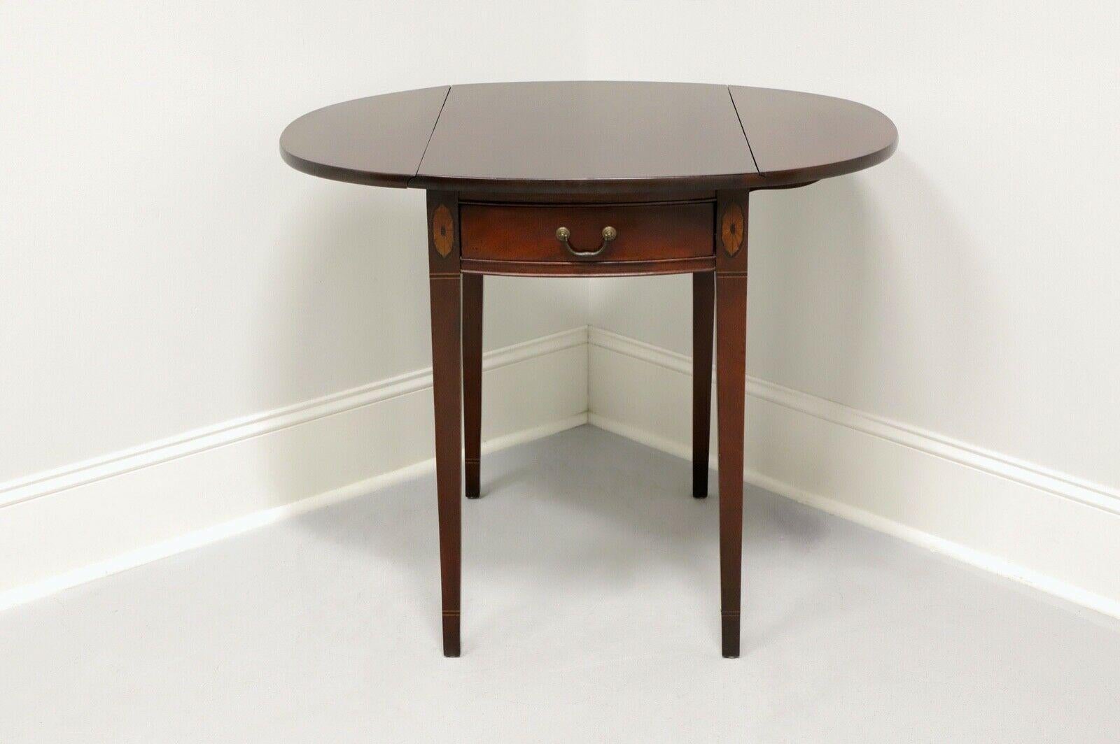 Vintage Inlaid Mahogany Hepplewhite Pembroke Table 3