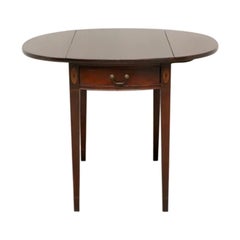 Vintage Inlaid Mahogany Hepplewhite Pembroke Table