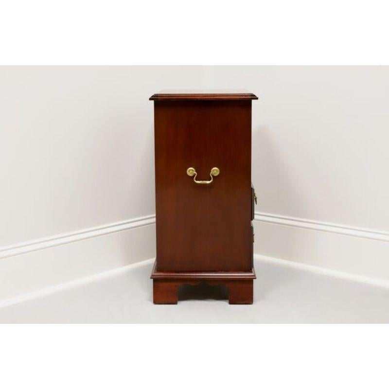 American Vintage Inlaid Mahogany Traditional Open Cabinet Nightstand