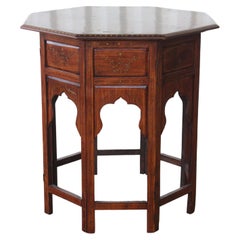 Vintage Inlaid Moorish Side Table, 1950s