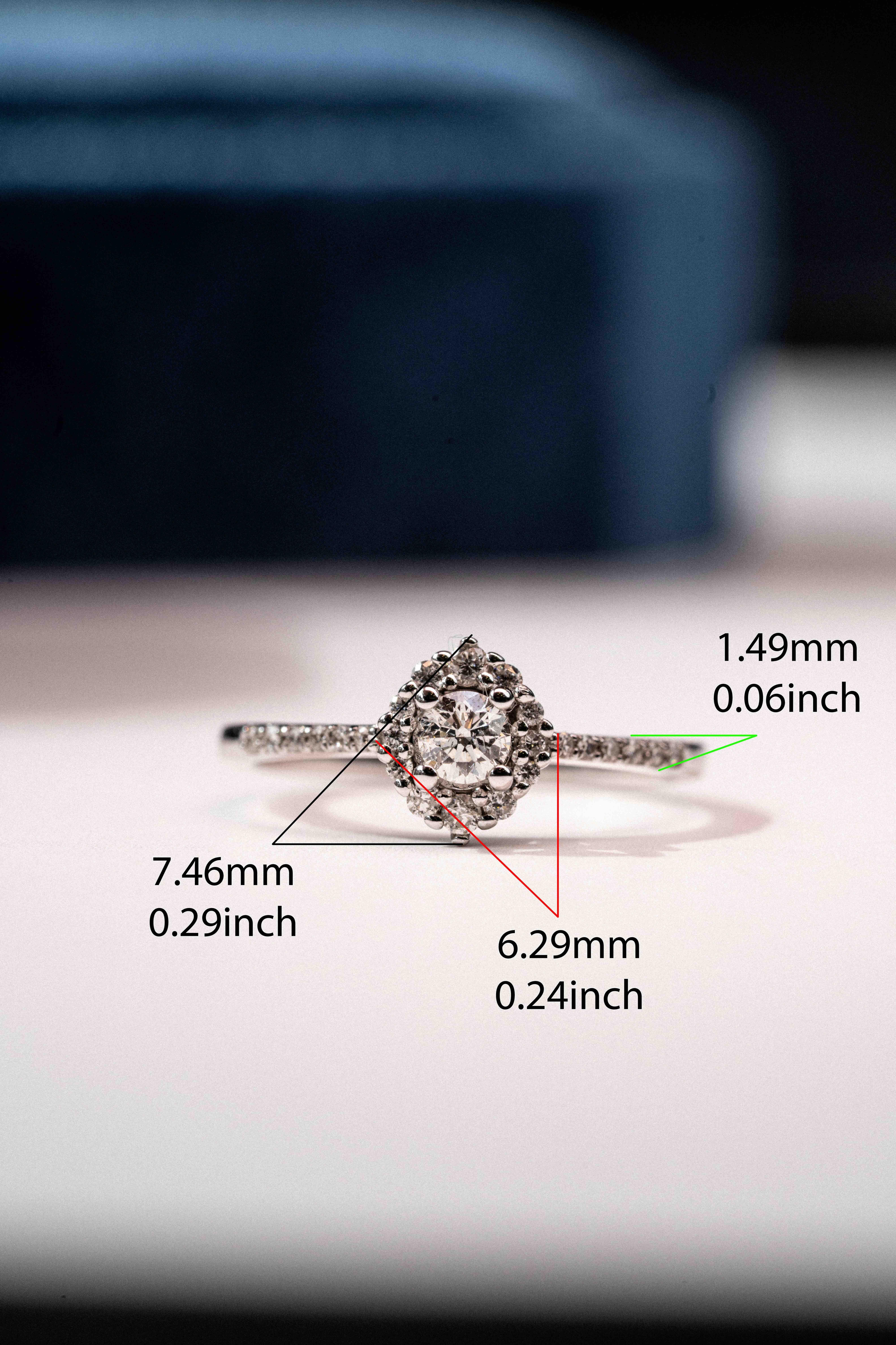 For Sale:  Vintage Inspired 0.32ct Diamond Engagement Ring 4