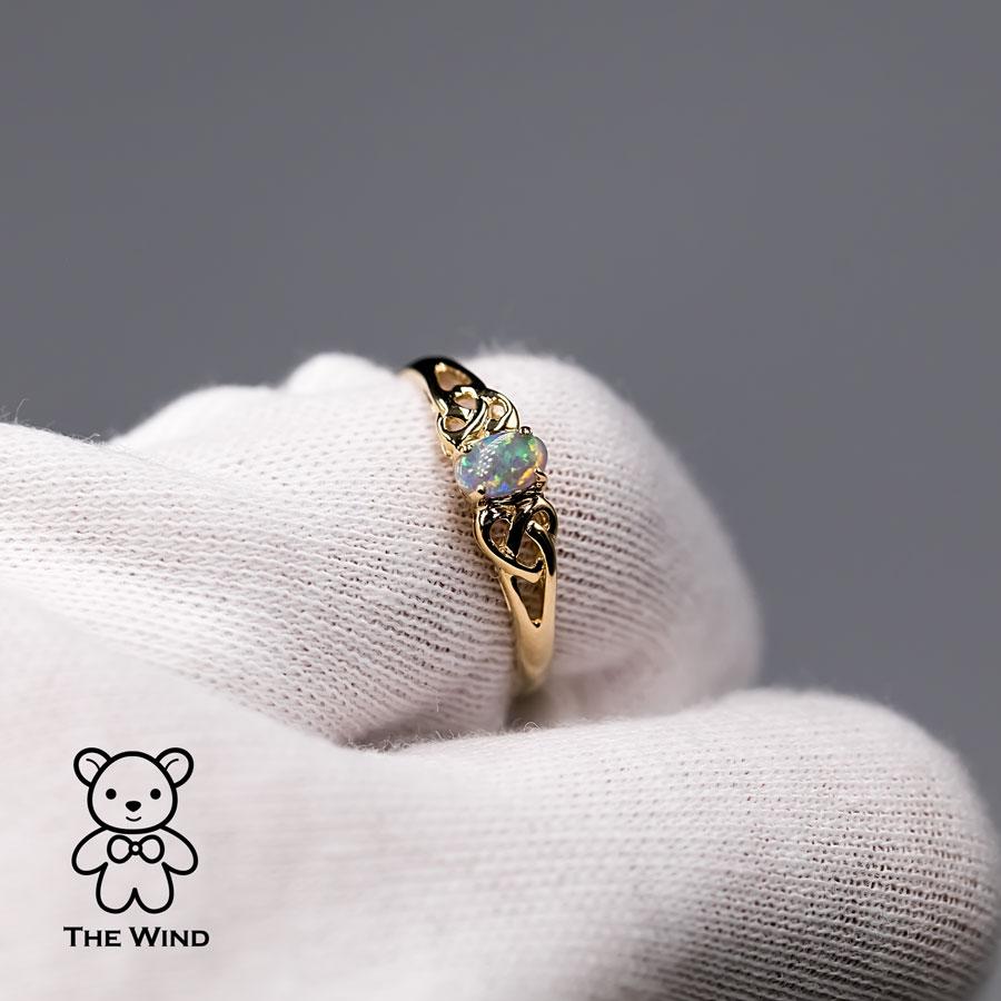 Vintage Inspired Australian Solid Opal Engagement Wedding Ring 14K Gold.


Free Domestic USPS First Class Shipping! Free Gift Bag or Box with every order!

Opal—the queen of gemstones, is one of the most beautiful gemstones in the world. Every piece