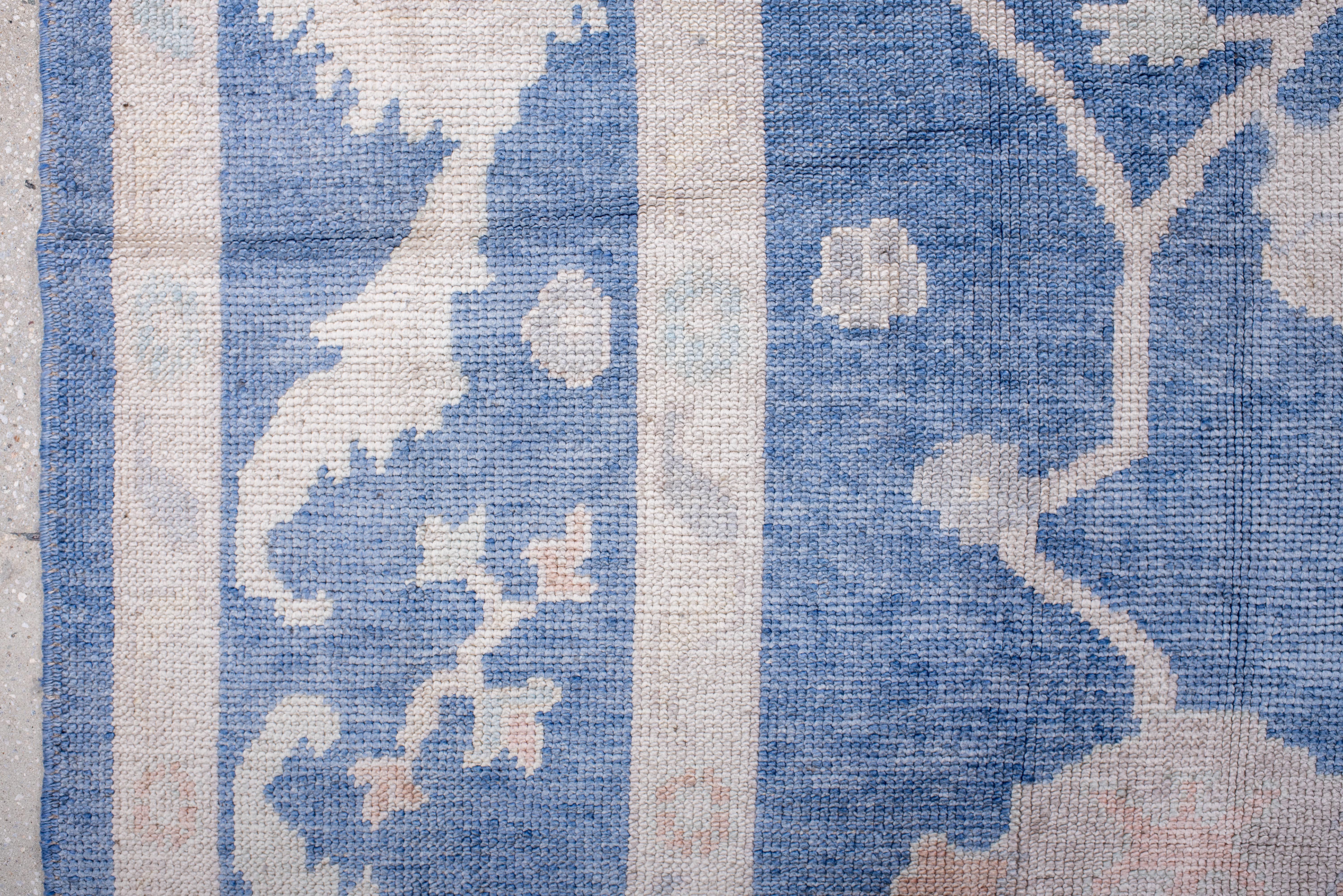 Lana Oushak floreale blu di ispirazione vintage in vendita