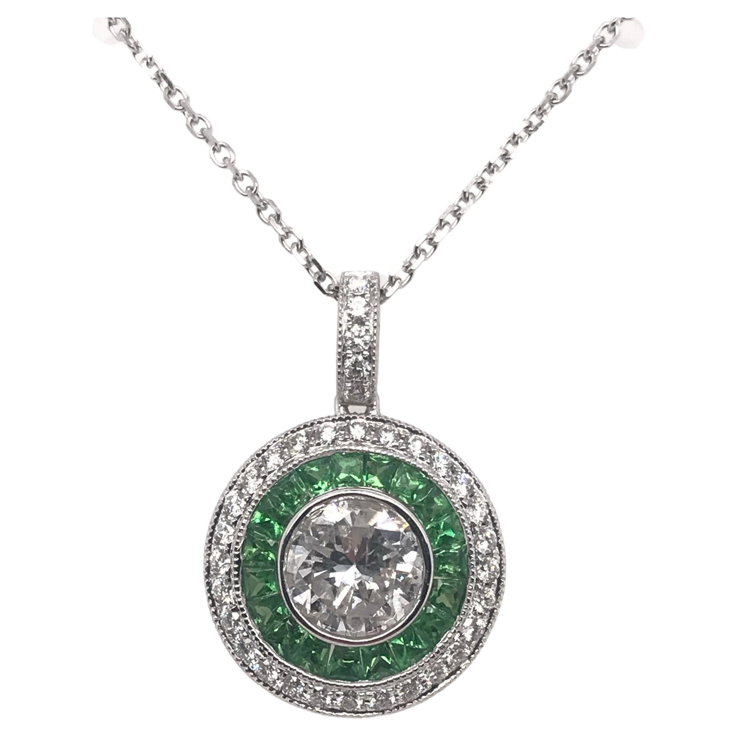 Vintage Inspired  Diamond Necklace