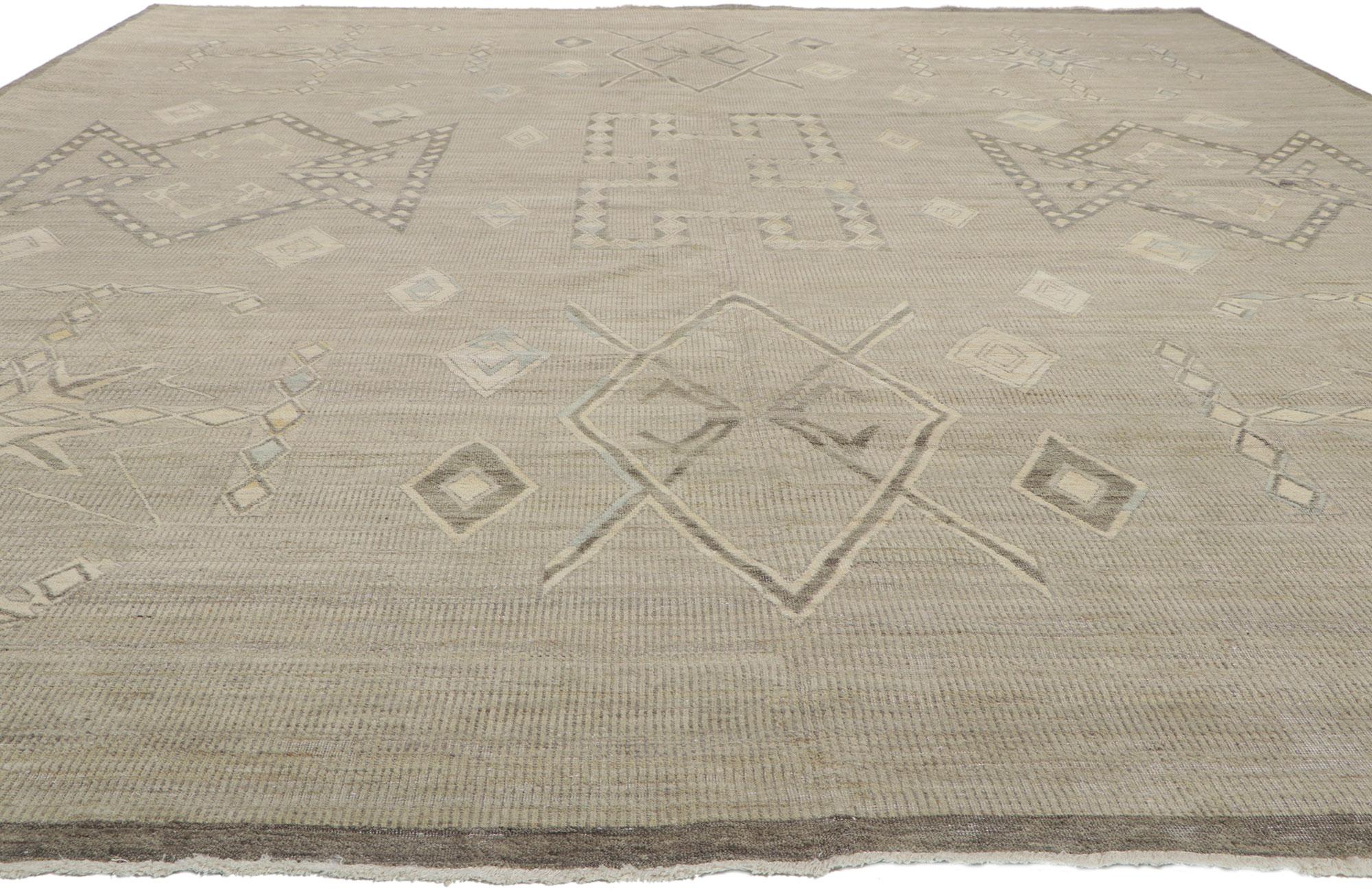 Rustique Tapis vieilli d'inspiration vintage avec style tribal