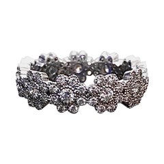 Vintage Inspired Handmade Platinum Eternity Diamond Engagement Ring