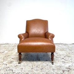 Vintage Inspired Napoleon Style Leather Chair