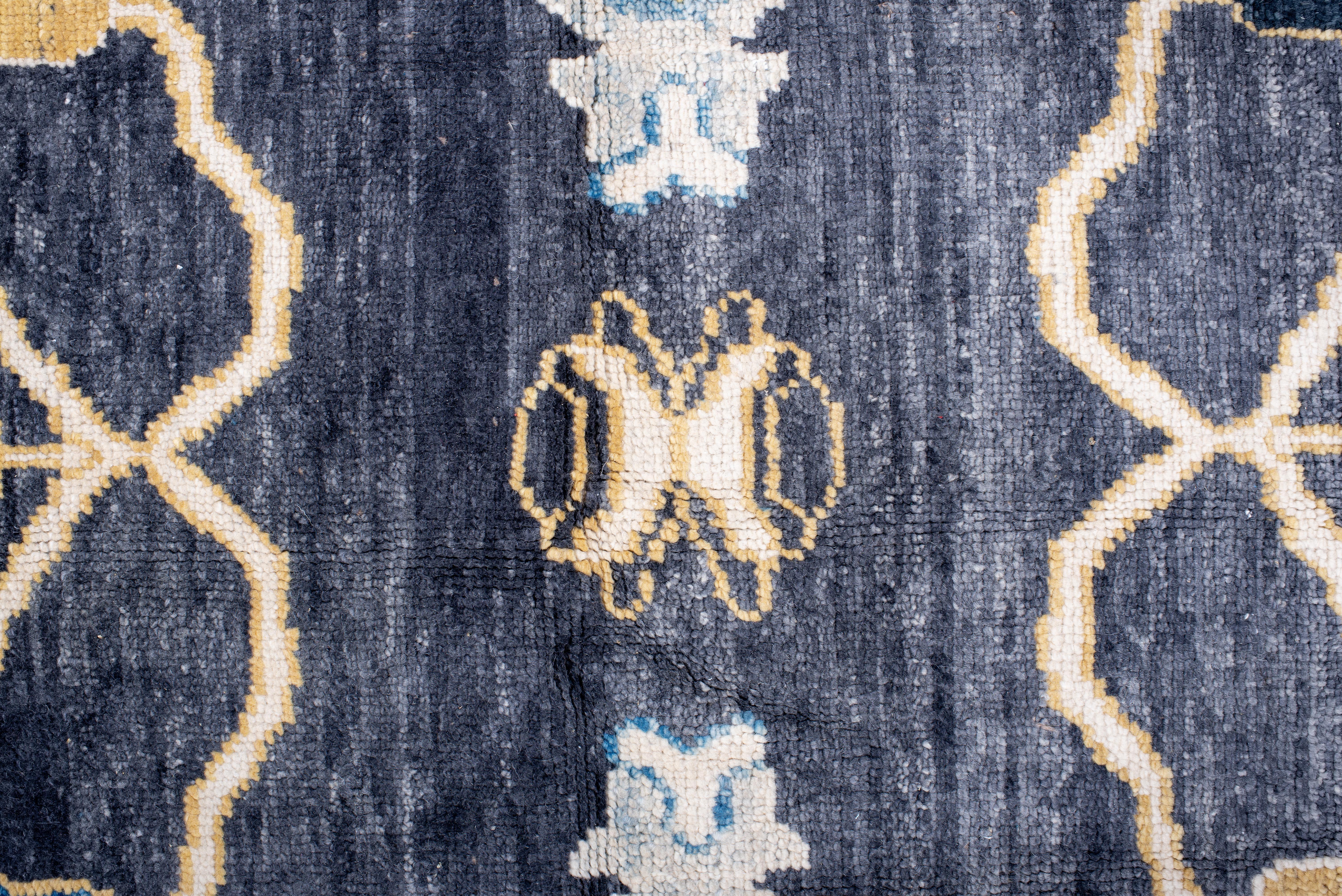 Oushak di ispirazione vintage di nuova produzione in blu in vendita 1