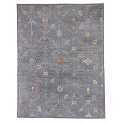 Vintage Inspired Oushak in Grey