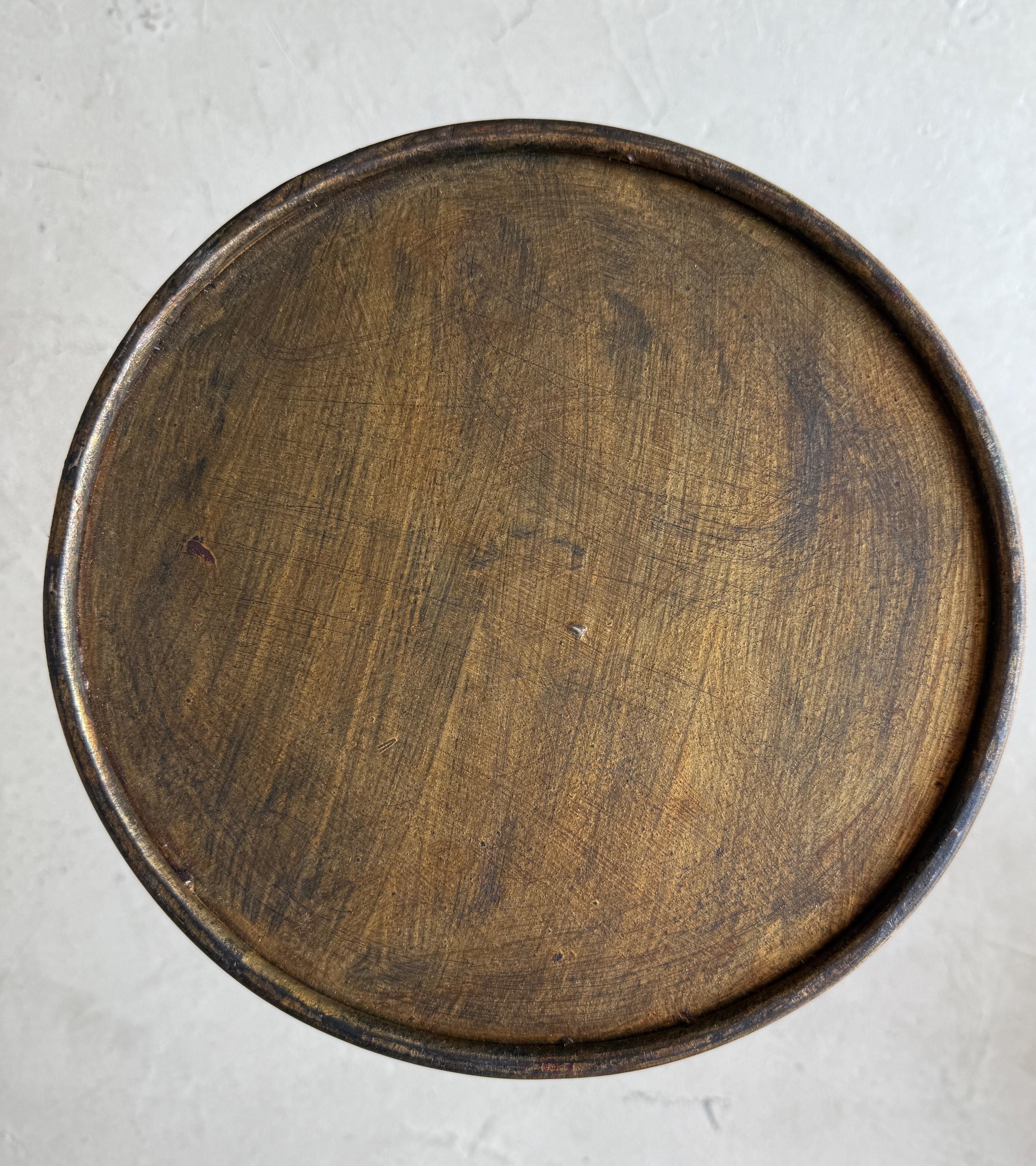 Vintage-Inspired Spanish Iron Drinks Table For Sale 10