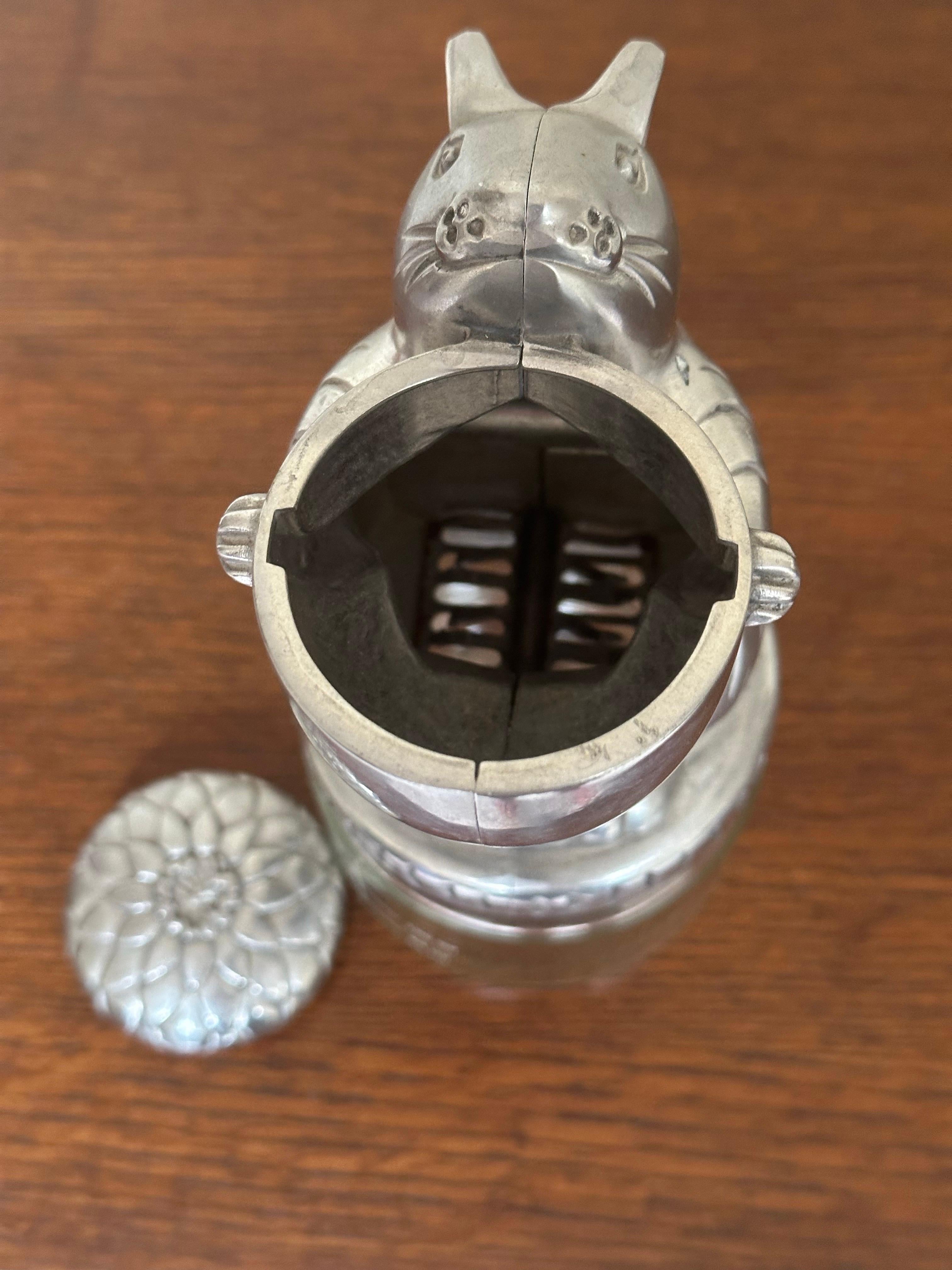 Vintage Inspired Squirrel Nut Grinder with Glass Measuring Cup & Hand Crank Tail For Sale 2