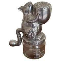 Vintage Inspired Squirrel Nut Grinder with Glass Measuring Cup & Hand Crank Tail