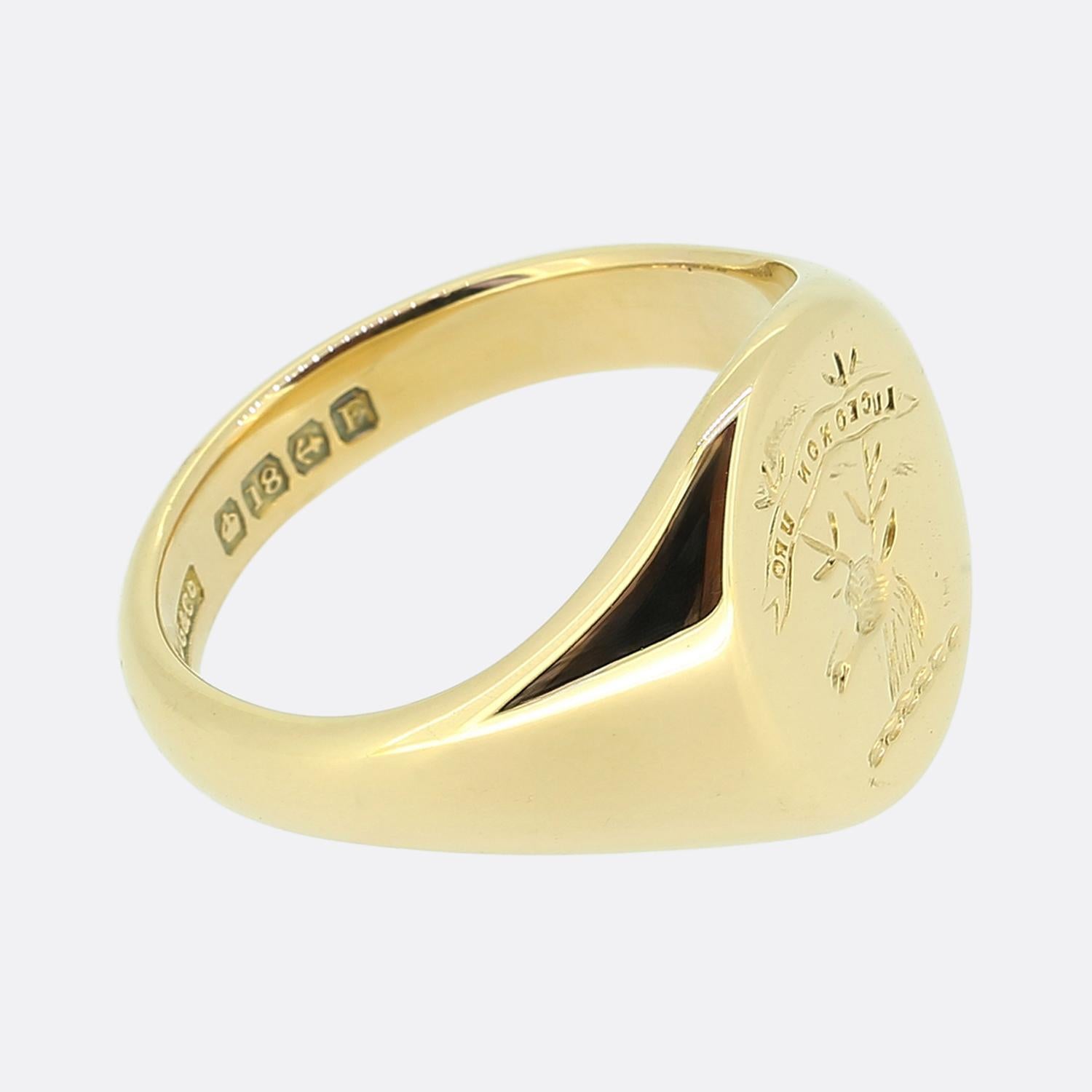 stag signet ring