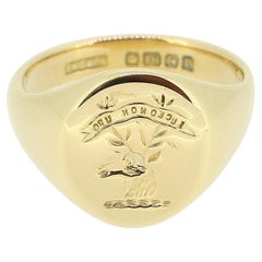 Retro Intaglio Signet Ring