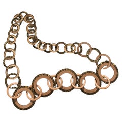 Vintage Interlocking Resin Kreis Gürtel