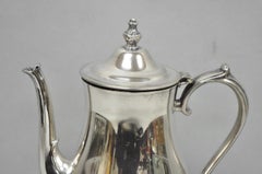 Vintage International Silver Co Silver Plated Victorian Teapot Coffee Pot