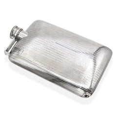 Vintage International Sterling Silver 3/4 Pint Flask - Monogram "TK"