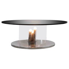 Vintage "Ipomea" Illuminated Coffee Table by Rima di Desio, Italy, 1970s