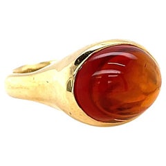 Vintage Ippolita Citrine 18 Karat Gold Ring