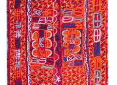 Pannello ricamato Iragi vintage