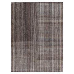 Vintage Handwoven Flatweave Rug