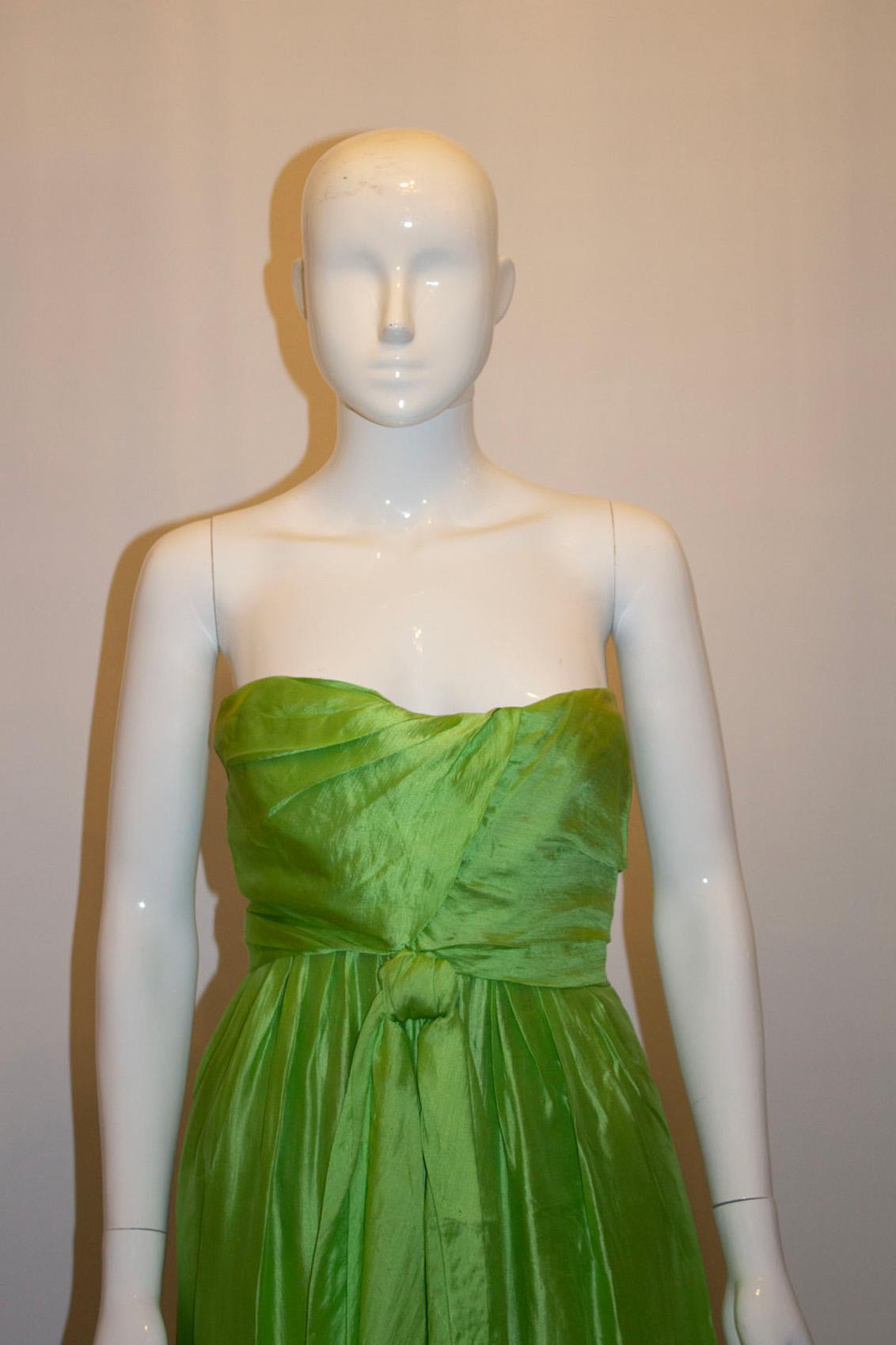 Vintage Irene Galitzine Couture Evening Dress and Jacket In Good Condition For Sale In London, GB