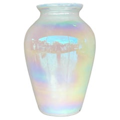 Retro Iridescent Glass Vase