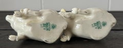 Vintage Irish Belleek Porcelain Pigs - a Pair