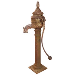 Antique Irish Cast Iron Water Pump