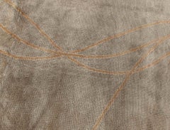 Vintage Irish Donegal Botanical Rug in Soft Earth Tones Doris Leslie Blau