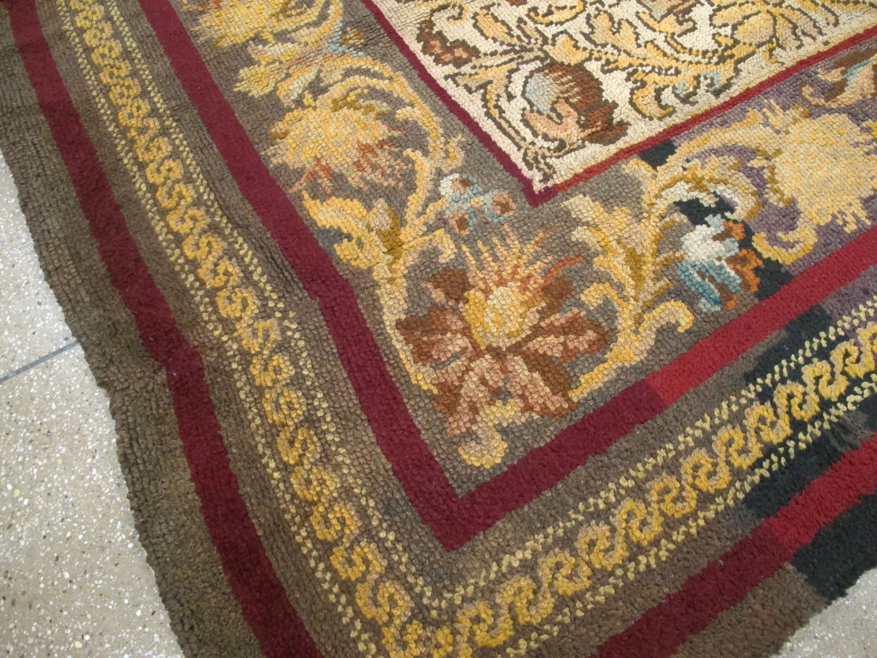 Irischer Donegal-Teppich, Vintage im Angebot 4