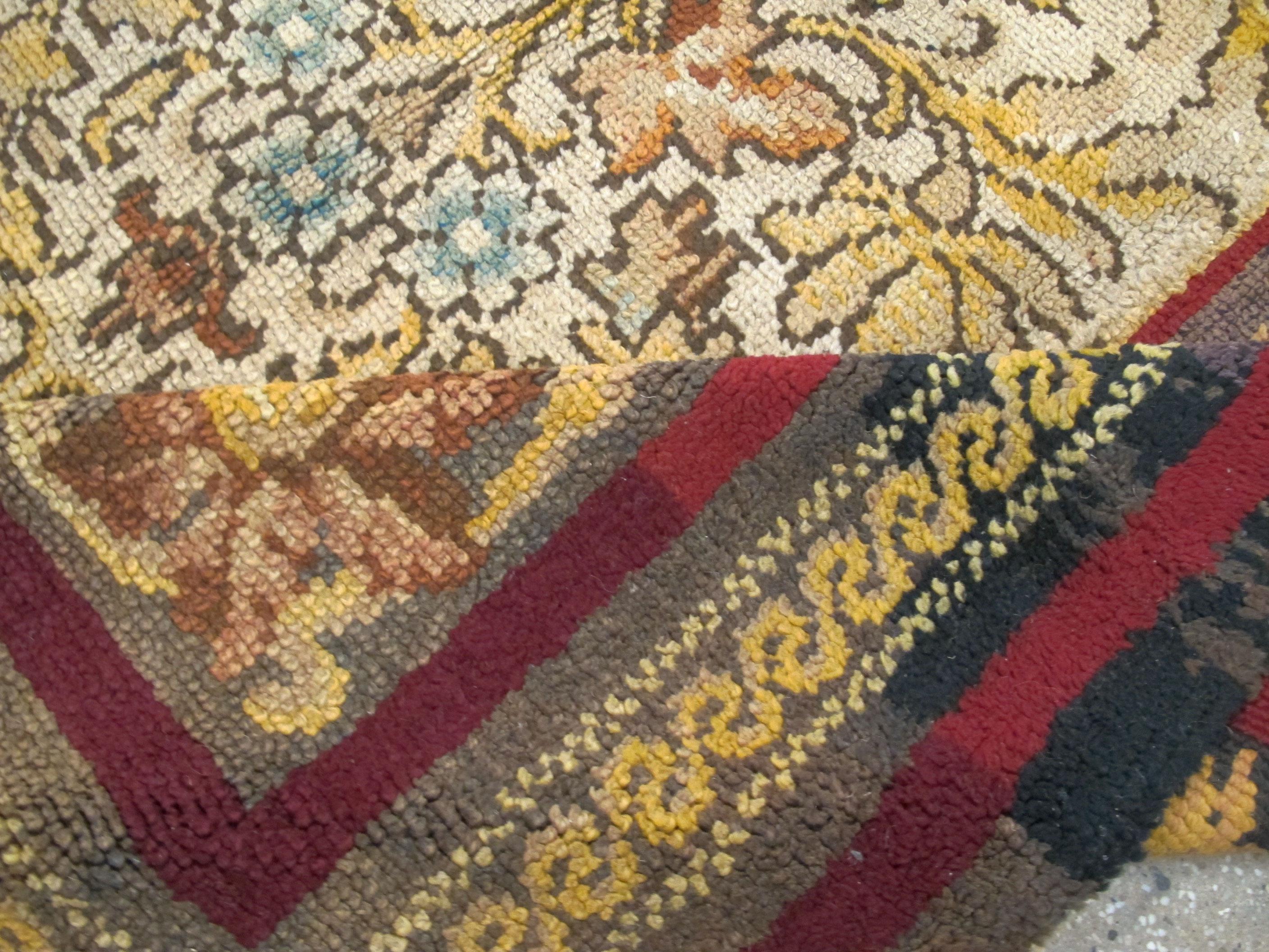 Irischer Donegal-Teppich, Vintage im Angebot 5