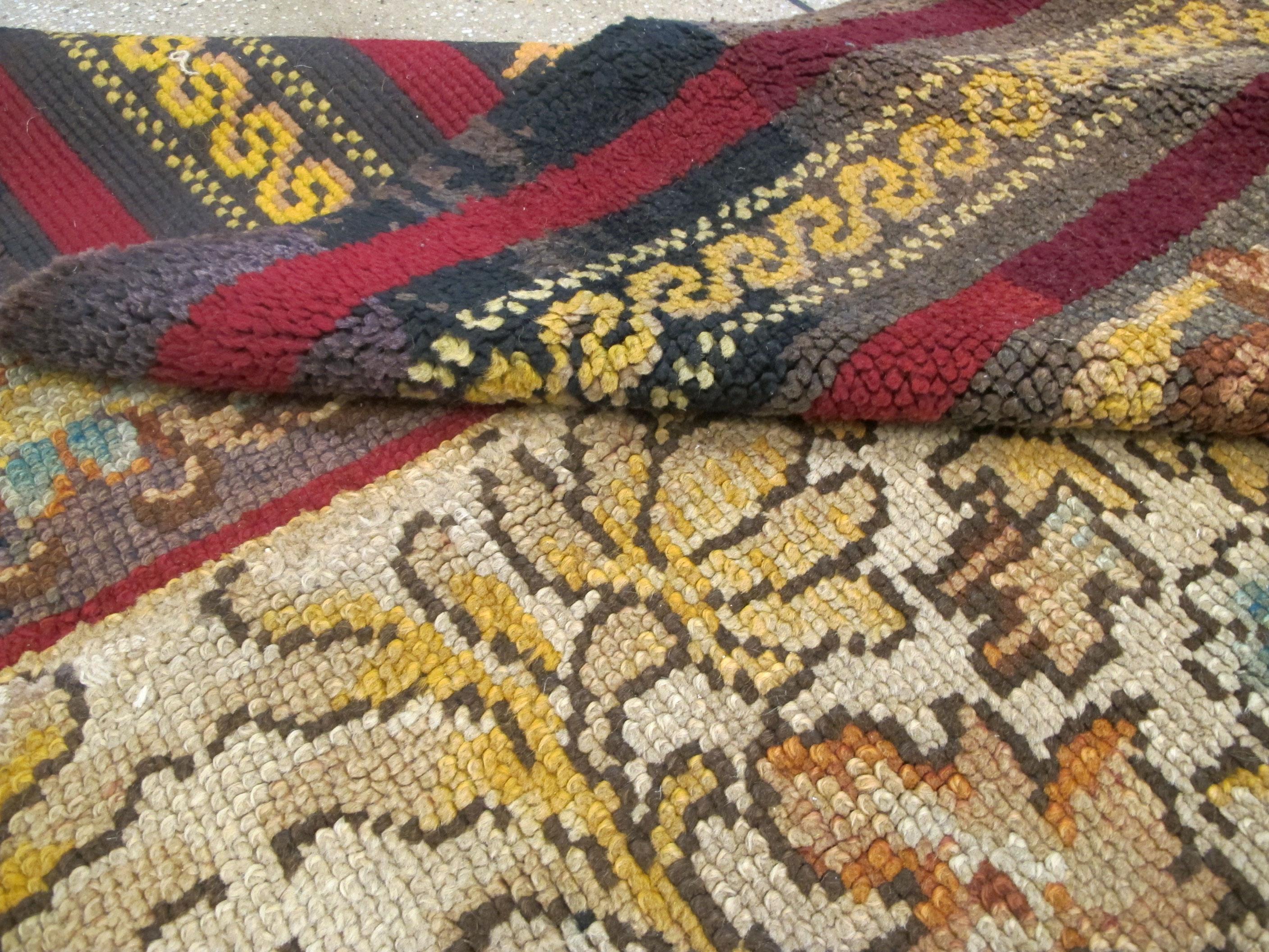 Irischer Donegal-Teppich, Vintage im Angebot 6