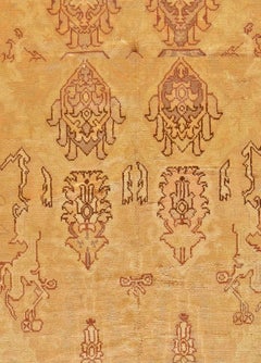 Doris Leslie Blau Vintage Irish Donegal Rug with Classical Floral Medallions