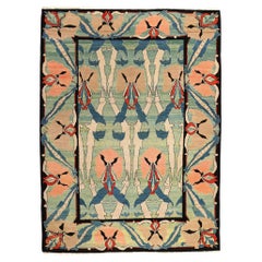Used Irish Donegal Rug Inspired by CFA Voysey & William Morris