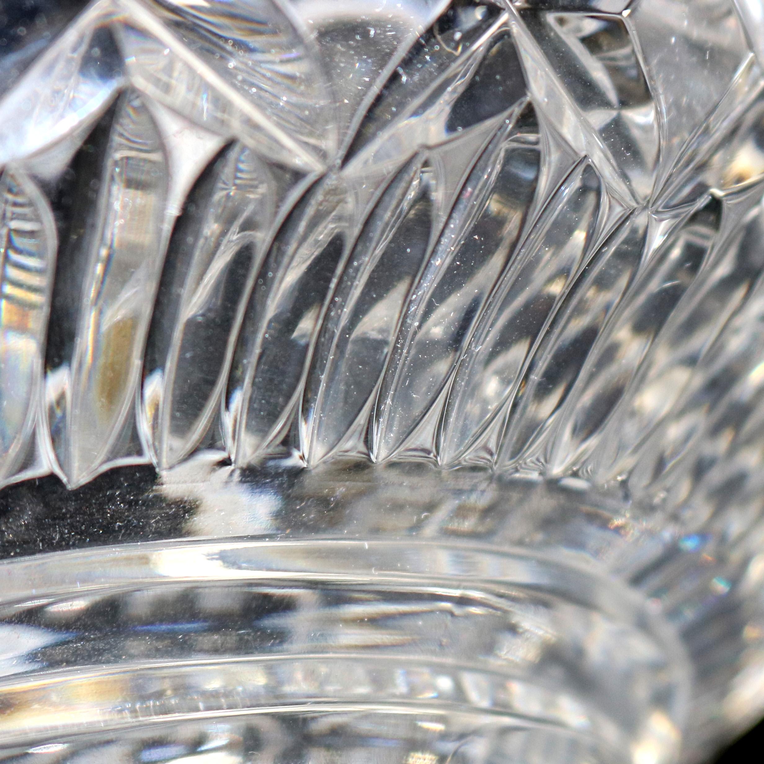 Vintage Irish Waterford School Cut Crystal Center Bowl, 20th Century 2