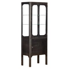 Vintage Iron And Glass Display Cabinet, 1970s