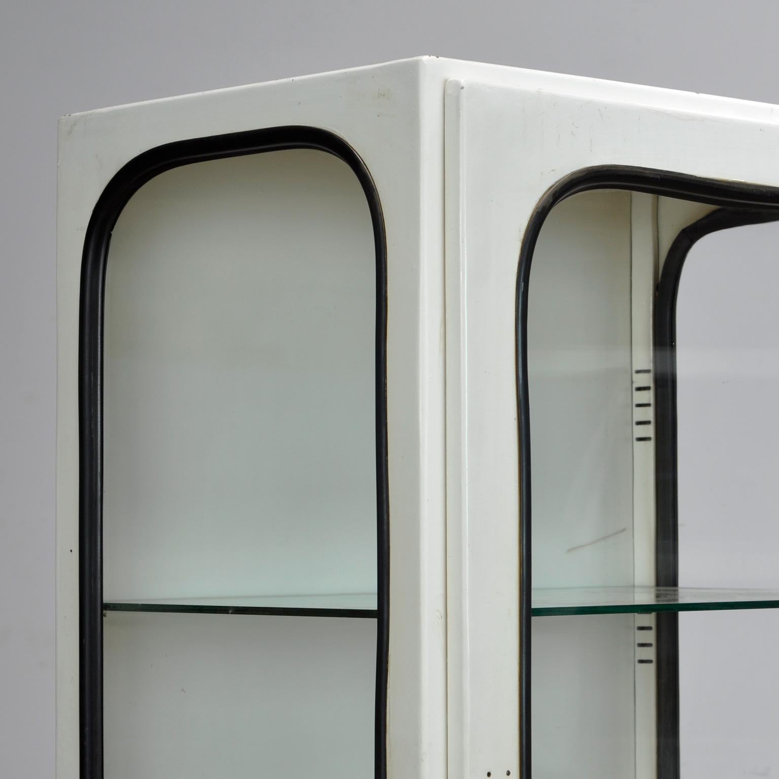 Hungarian  Vintage Iron and Glass Medical Cabinet, 1970s 