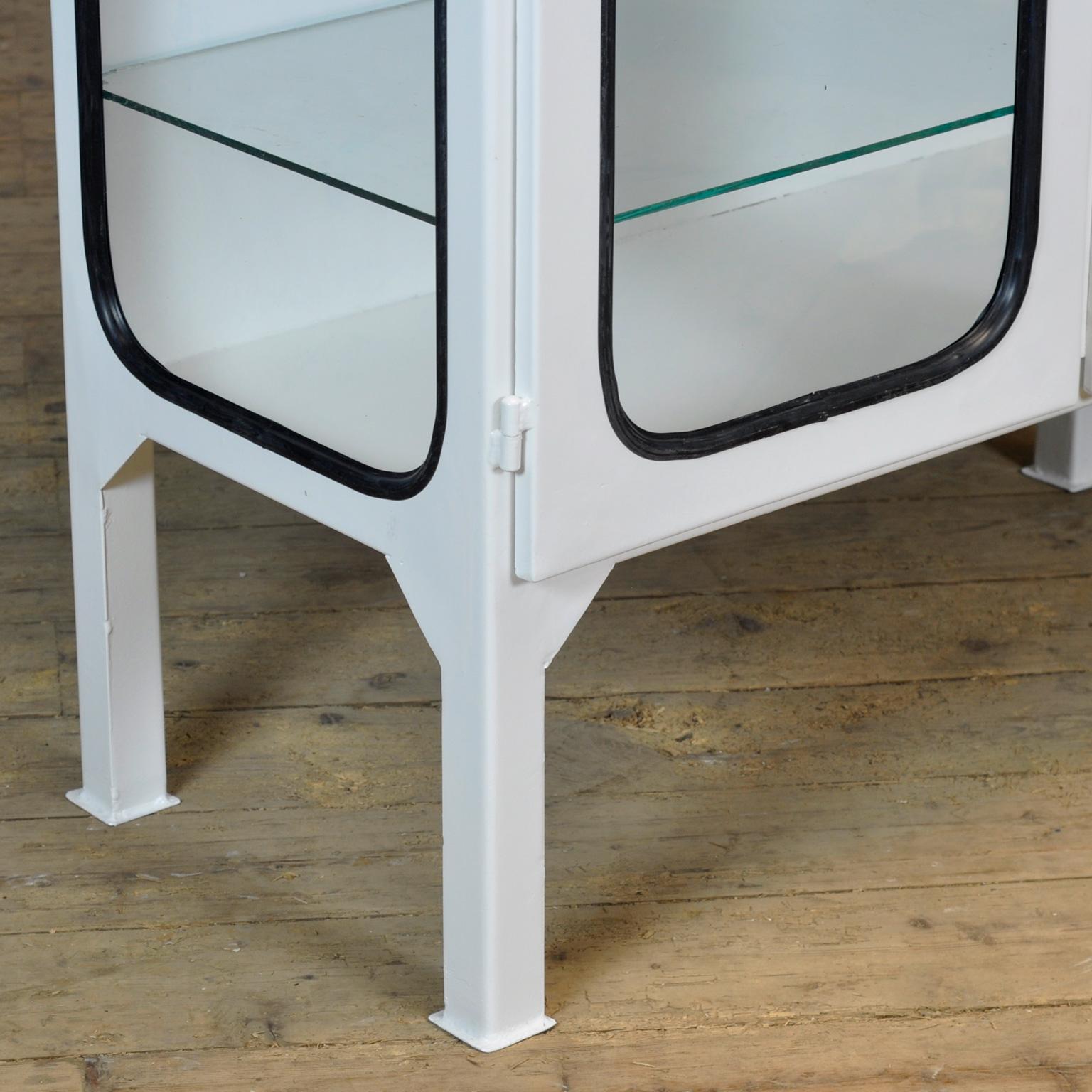 Late 20th Century Vintage Iron And Glass Medical Cabinet, 1970’s