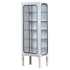 Vintage Iron And Glass Medical Cabinet, 1970’s