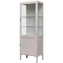 Vintage Iron and Glass Medicine Cabinet, 1960s