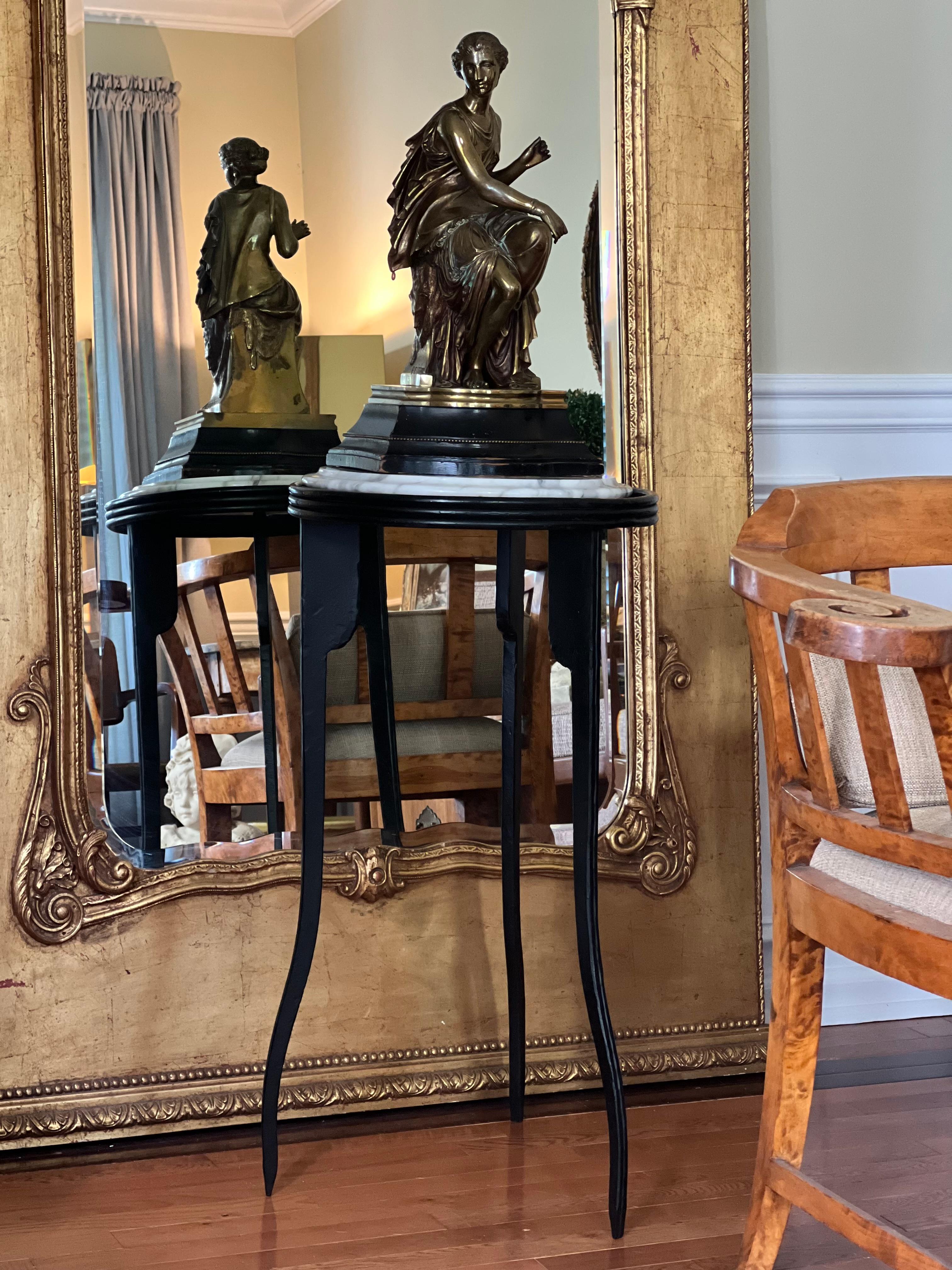Vintage Iron and Marble Display Stand For Sale 1