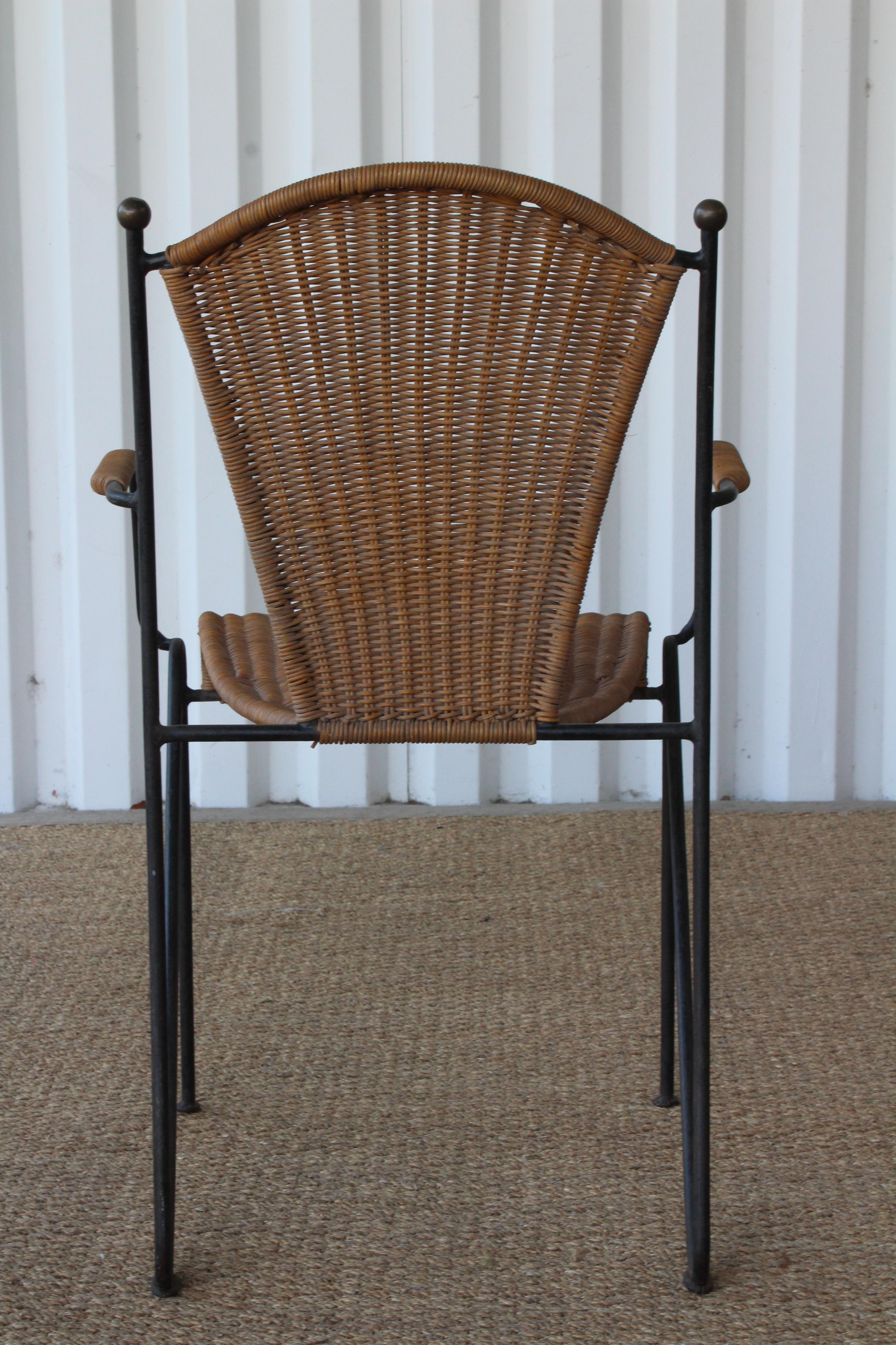 old school wicker chair