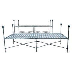 Vintage Iron Benches Pair 1950s John Salterini By Mario Papperzini Amalfi Line
