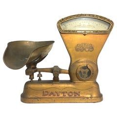 Antique Iron & Brass Scale from Dayton