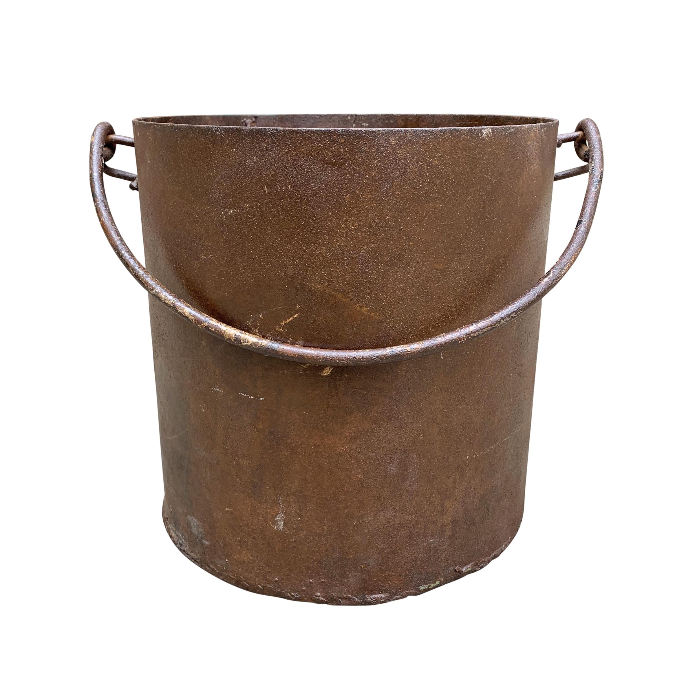 Industrial Vintage Iron Bucket